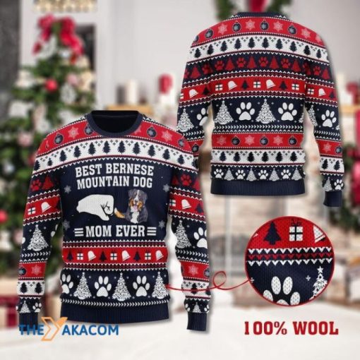 Best Bernese Mountain Dog Dad Ever 3D Christmas Sweater