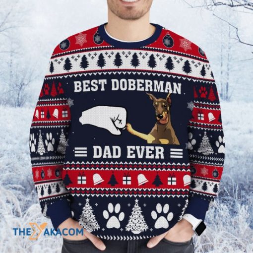 Best Golden Dad Ever 3D Christmas Sweater