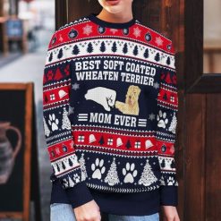 Best Soft Coated Wheaten Terrier Mom Ever 3D Christmas Sweater