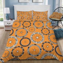 Bike Wheels Amber Bedding Set