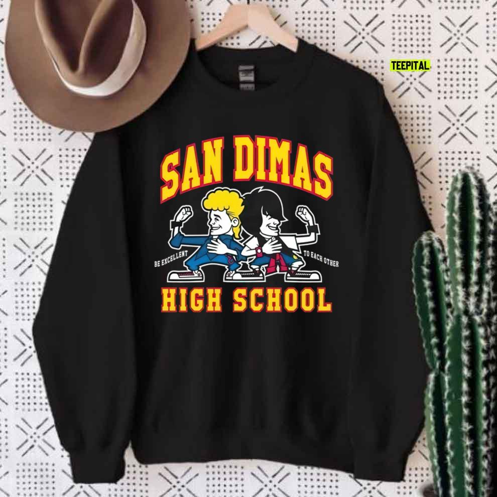 Bill and Ted's Excellent Adventure Movie San Dimas High T-Shirt