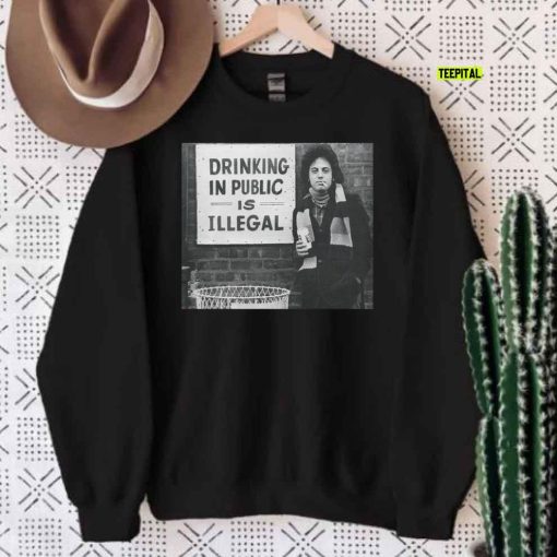 Billy Joel Drink In Public Is Illegal Vintage T-Shirt