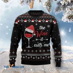 Bling Red Wine Christmas 3D Sweater