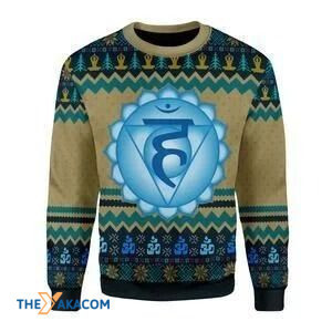 Blue Throat Chakra 3D Sweater