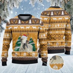 Brahman Cattle On The Farm Awesome 3D Xmas Sweater