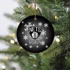 Brooklyn Nets Christmas 2021 Ceramic Ornament