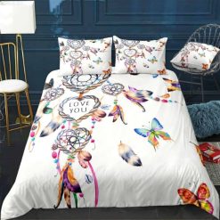 Butterflies Dreamcatcher Pattern Bedding Set