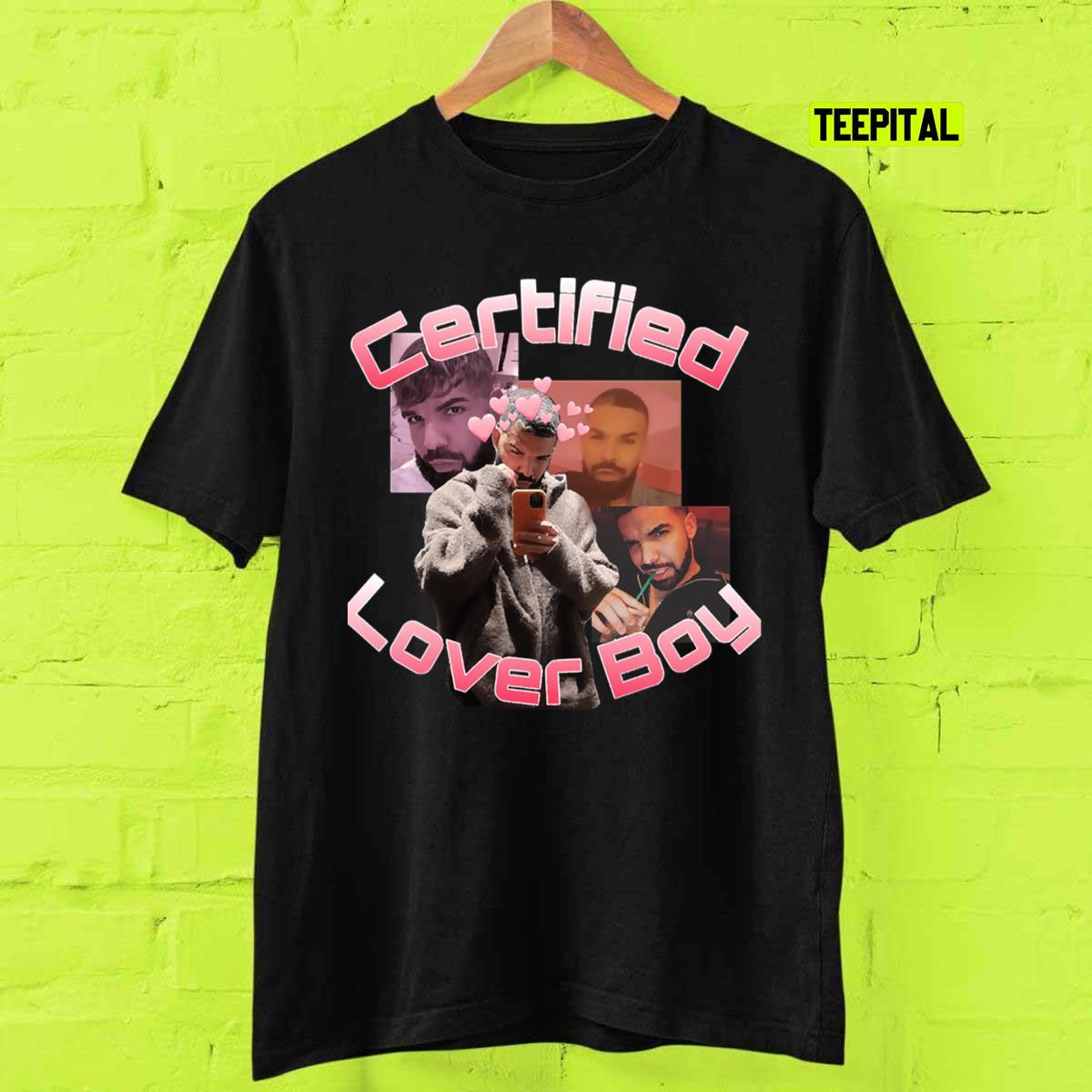 BBL Drake Pure T Shirt Man Certified Lover Boy Artist Rapper Classic Print  T Shirts Short-Sleeve Original Tops Cotton Clothing