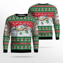 CH-47F US Army Chinook  Ho Ho Ho Ugly Christmas Sweater