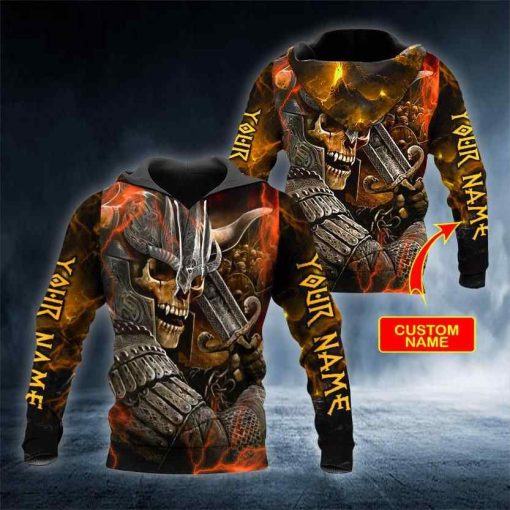 Combatant Viking Personalized All Over Printed Hoodies