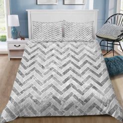 Concrete Herringbone Bedding Set