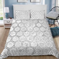 Concrete Hexagons Bedding Set