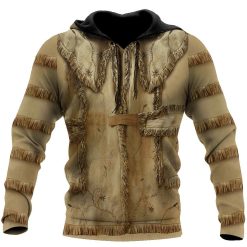 Cowboy Jacket Cosplay No Leather Native Style All Over Printed Unisex Hoodie