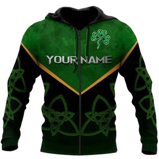 Customize Name Irish All Over Printed Unisex Hoodie Saint Patrick’s Day