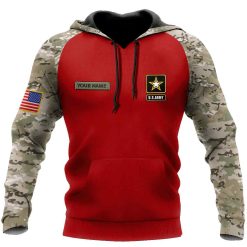 Customized name US Army All Over Printed Unisex Hoodie