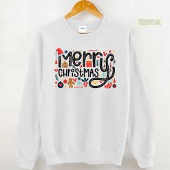 Cute Merry Christmas Doodles Gingerbread Sweatshirt