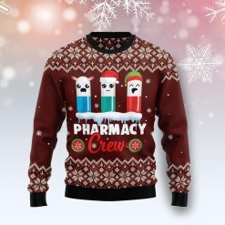 Cute Pharmacy Crew Awesome All Over Printed Xmas Sweater