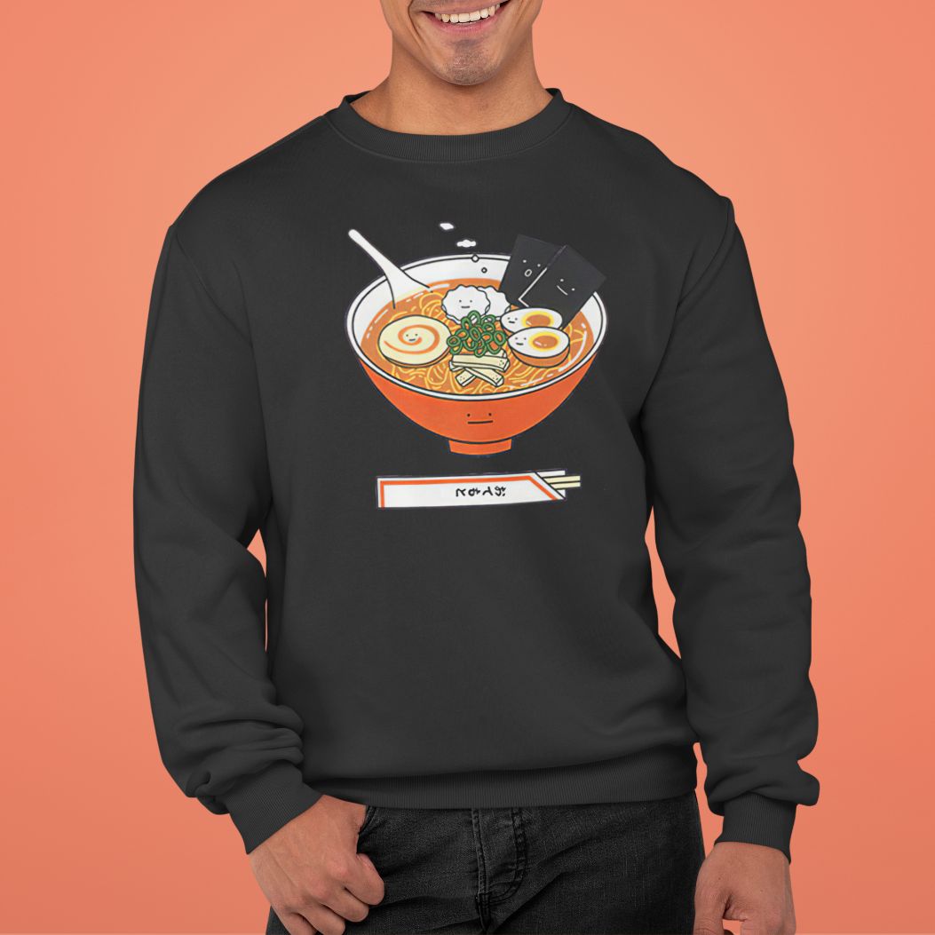 Cute Ramen Sweatshirt - Japanese Famous Dish Sweatshirt - Tasty Noodles Lover Gift