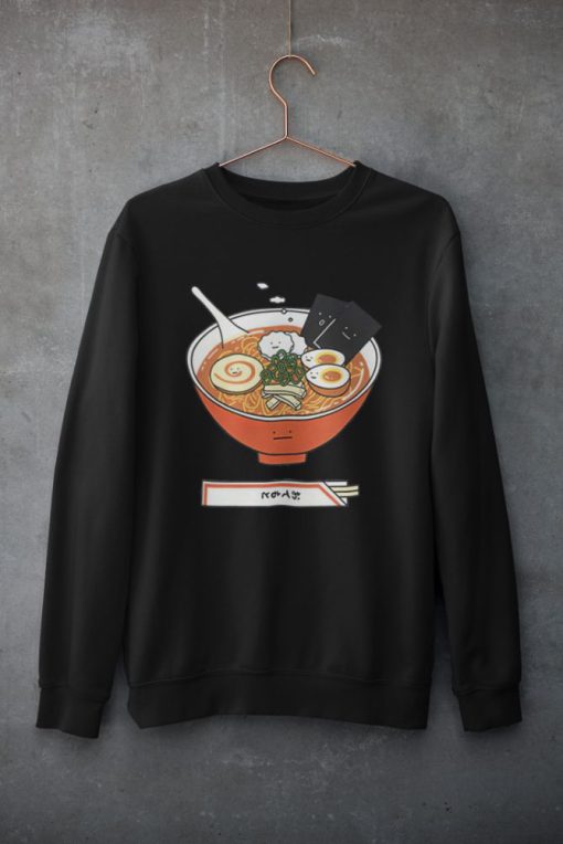 Cute Ramen Sweatshirt – Japanese Famous Dish Sweatshirt – Tasty Noodles Lover Gift