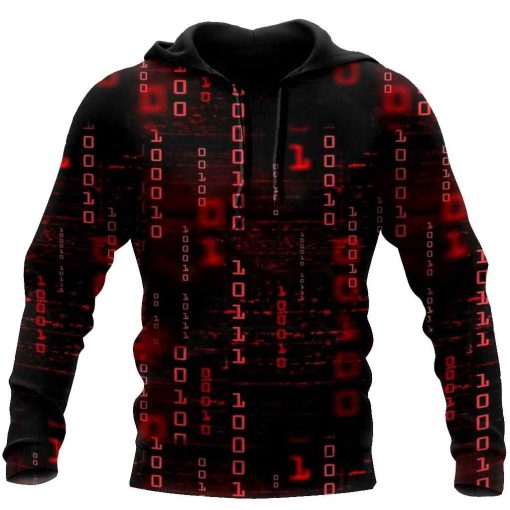 Cyber Language All Over Printed Unisex Hoodie