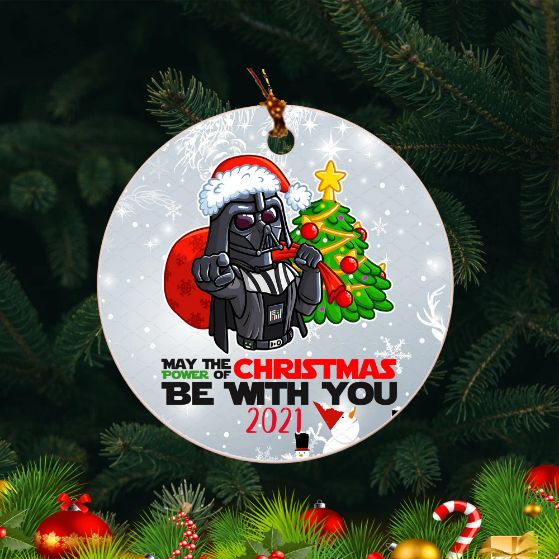 Dadalorian May The Power Be With You Christmas 2021 Ceramic Ornament
