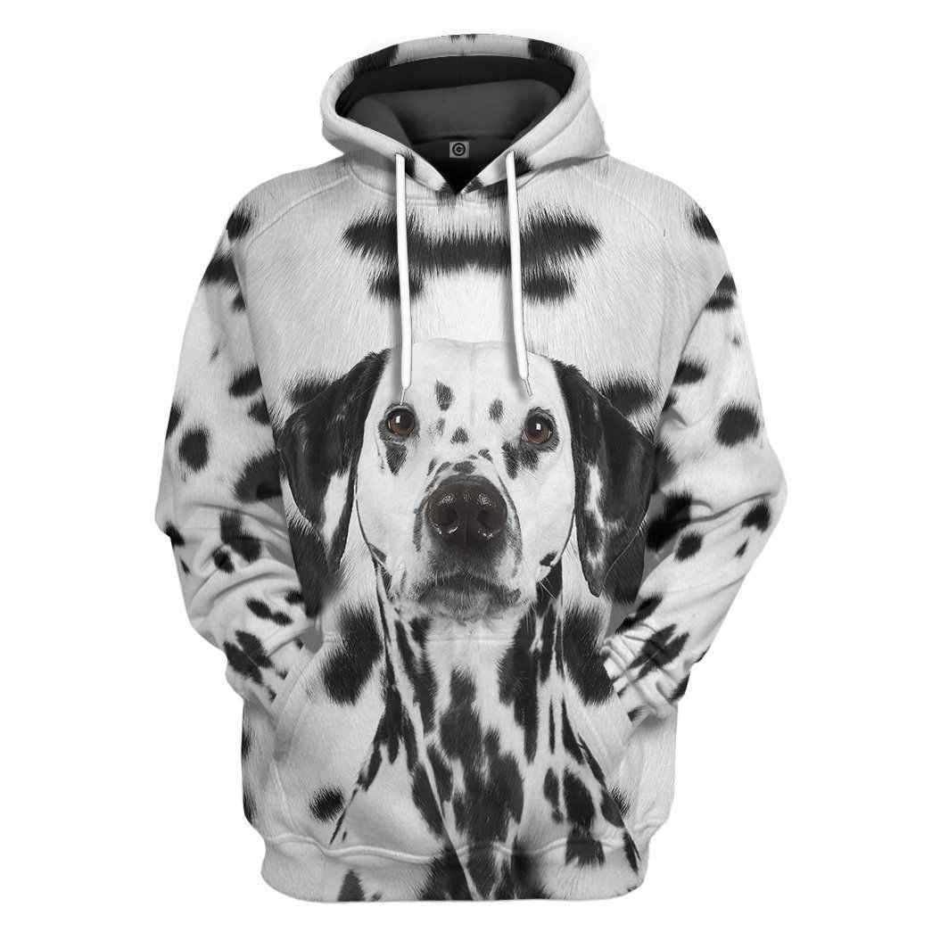 Dalmatian Dog Front And Back All Over Print Unisex Hoodie For Dog Lovers