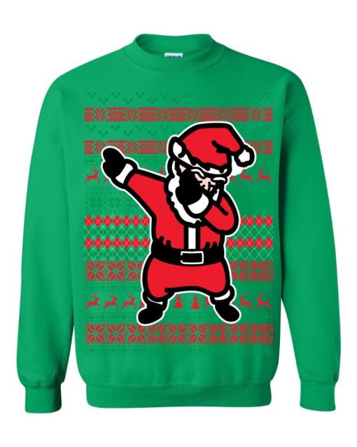 Dancing Dab Dabbing Santa Christmas Sweater