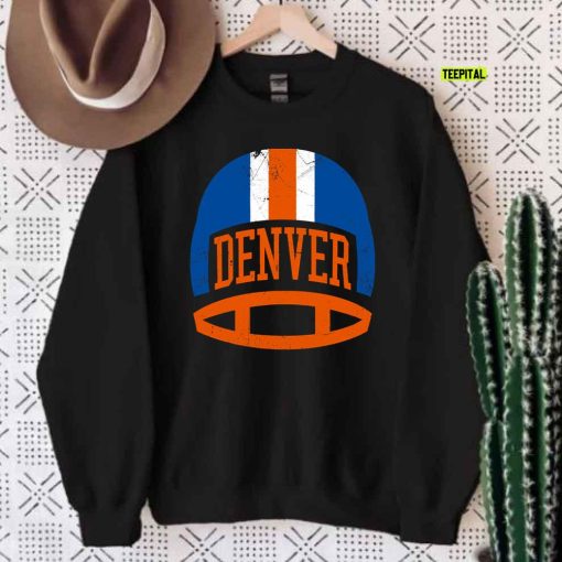Denver Retro Helmet Football T-Shirt