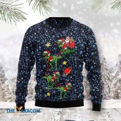 Dinosaur Reindeer Santa Awesome Sweater 3D Christmas