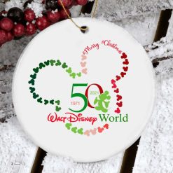 Disney 50th Anniversary Birthday Christmas Ceramic Ornament