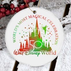 Disney 50th Anniversary Castle Birthday Christmas 2021 Ceramic Ornament