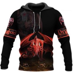 Dragon Art All Over Print Unisex Hoodie