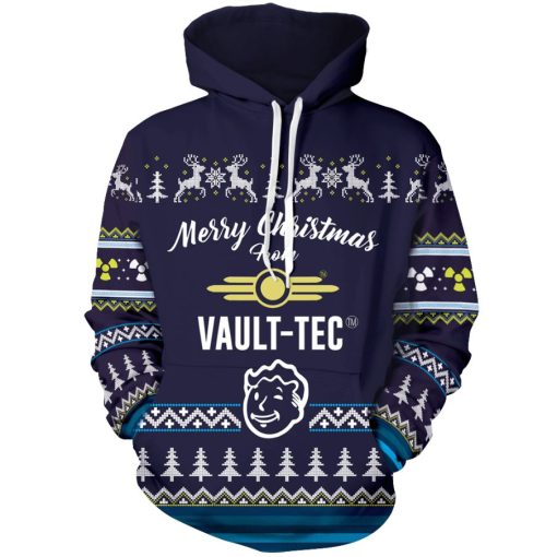 Dweller Boy Vault-Tec Christmas 3D All Over Print Hoodie