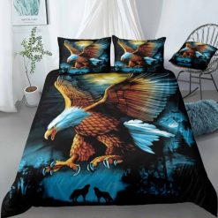 Eagle Flying Painting Bedding Set