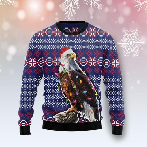 Eagle Light Special Pattern Awesome Christmas 3D Sweater