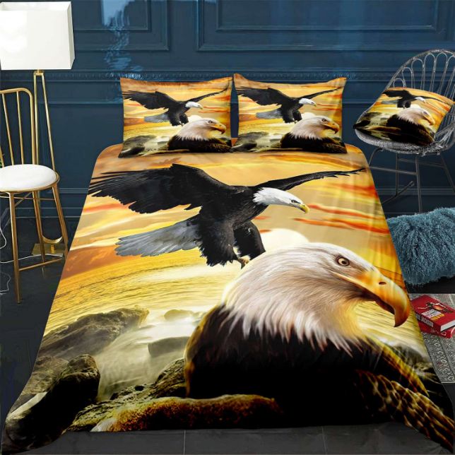 Eagles Fly To Sky Bedding Set