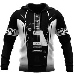 Electric Guitar Musical Instrument All Over Printed Hoodie For Men And Women TN