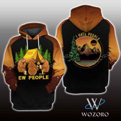 Ew People Bear Beer Buddies Camping Hoodie