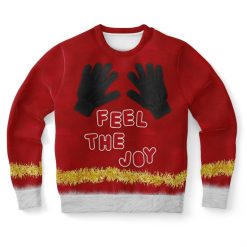 Feel The Joy Ugly Christmas Wool Knitted Sweater