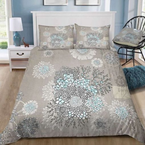 French Blue Bedding Set