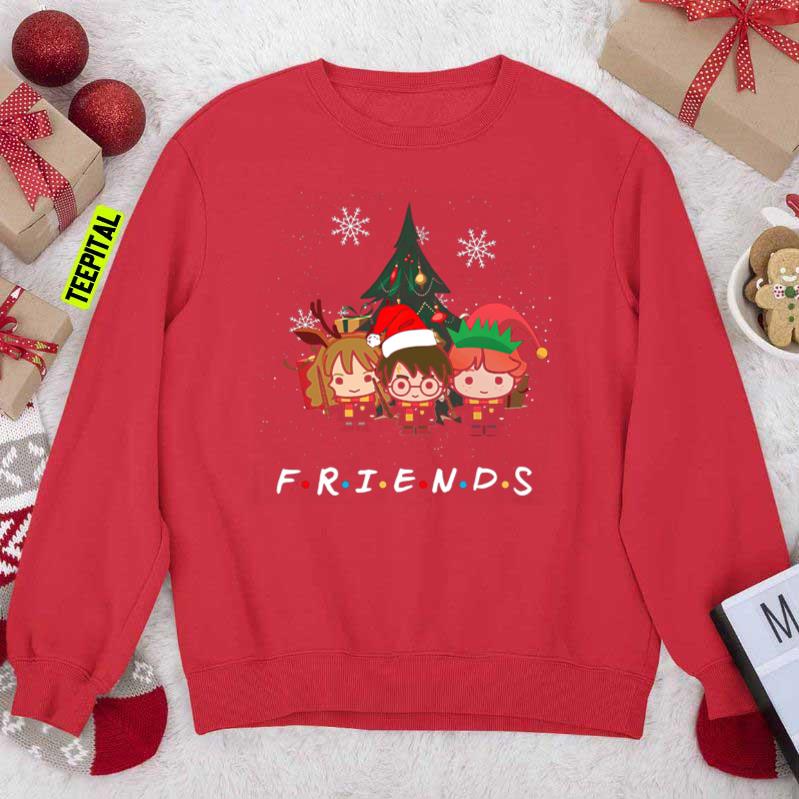 Friends Merry Christmas Chibi Harry Potter 2021 Sweatshirt