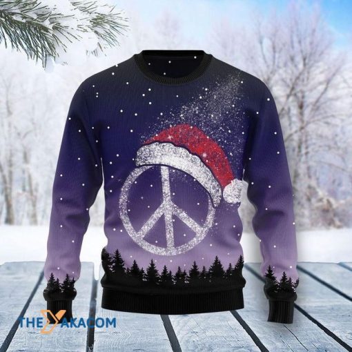 Galaxy Peace Hippie On Mountain All Over Printed Sweater