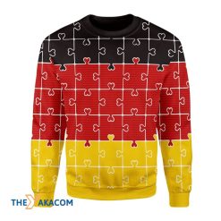 German Autism Awesome Christmas 3D Sweater