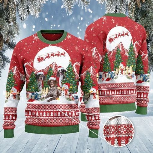 German Shorthaired Pointer Christmas 3D Sweater