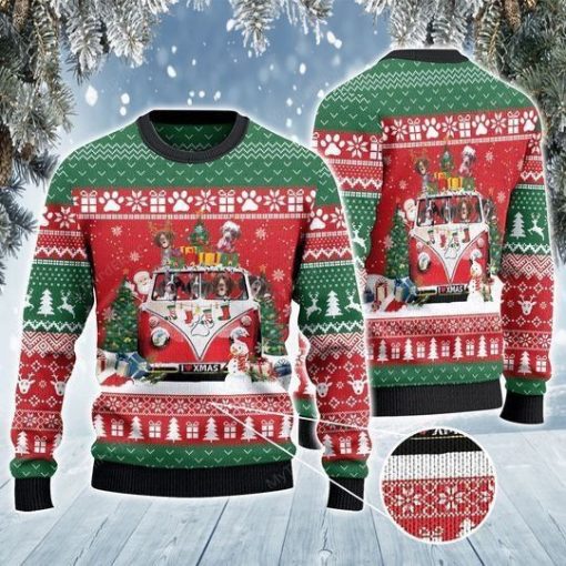 German Shorthaired Pointer Van Awesome 3D Xmas Sweater