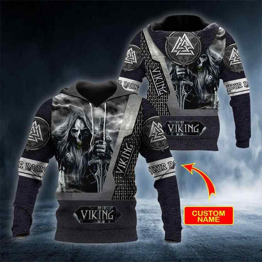 Ghost Viking Personalized All Over Printed Hoodie