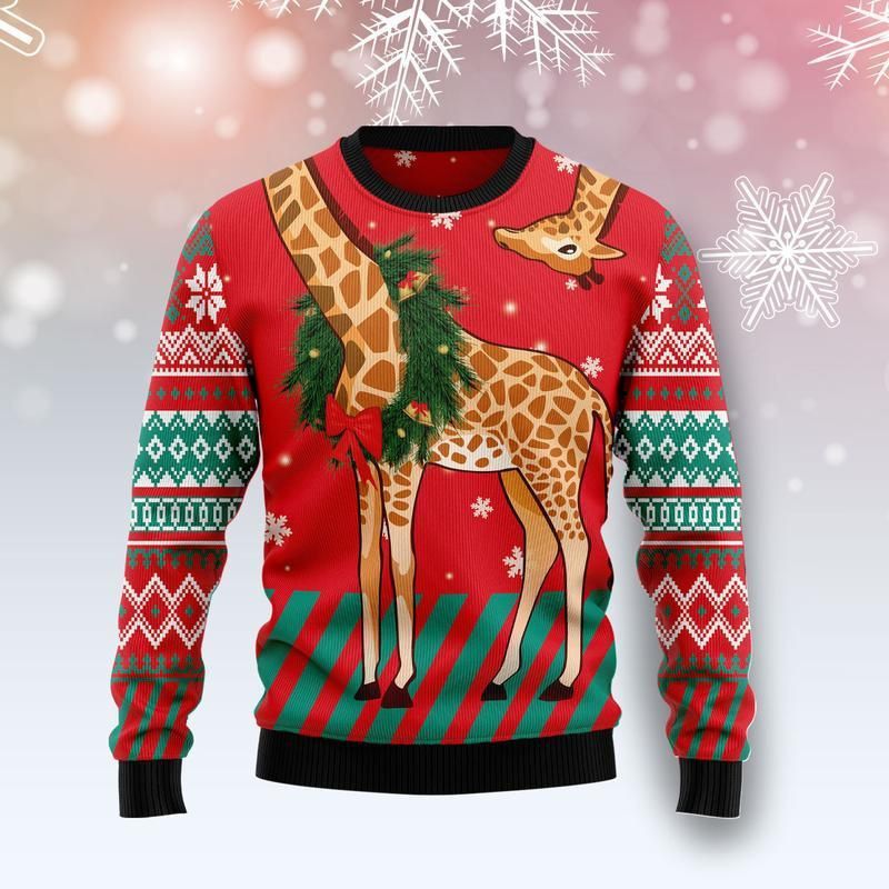 Giraffe Lovely Awesome Christmas 3D Sweater