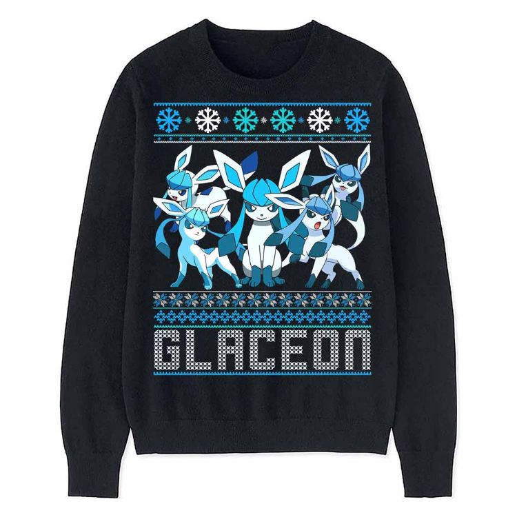 Glaceon Cool Ugly Christmas Crewneck Sweatshirt