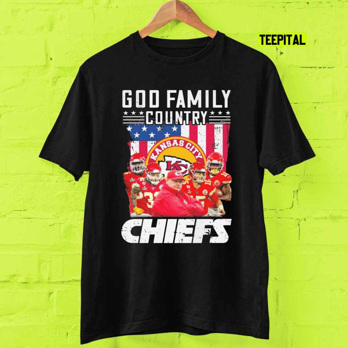 God Family Country Kansas City Chiefs Unisex T-Shirt