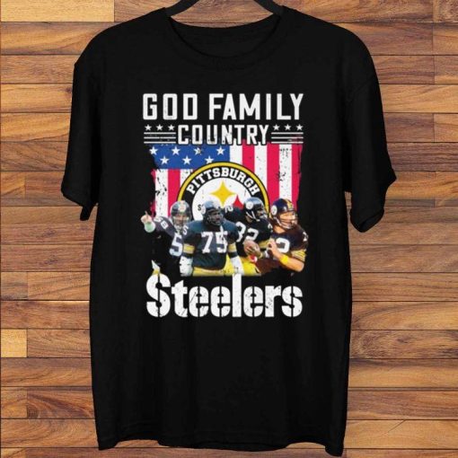 God Family Country Pittsburgh Steelers Teams 2021 T-Shirt